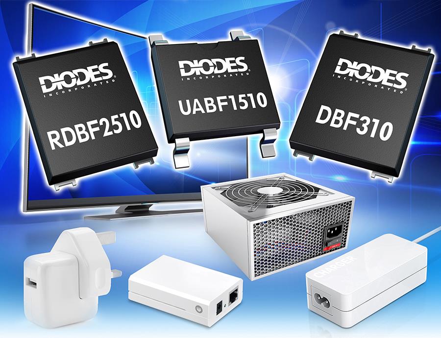 Diodes Incorporated ミニチュア表面実装ブリッジ整流器